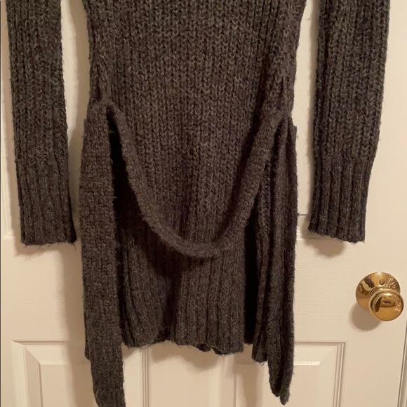 Long Gray Target Cardigan - Picture 6 of 6